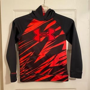 Black and Red Under Armour Hoodie - Medium